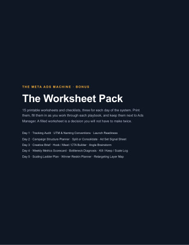The Worksheet Pack cover
